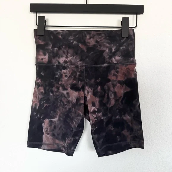 Lululemon Athletica Align Short 6" Diamond Dye Graphite Grey Pink Pastel Size 6 - Picture 4 of 5